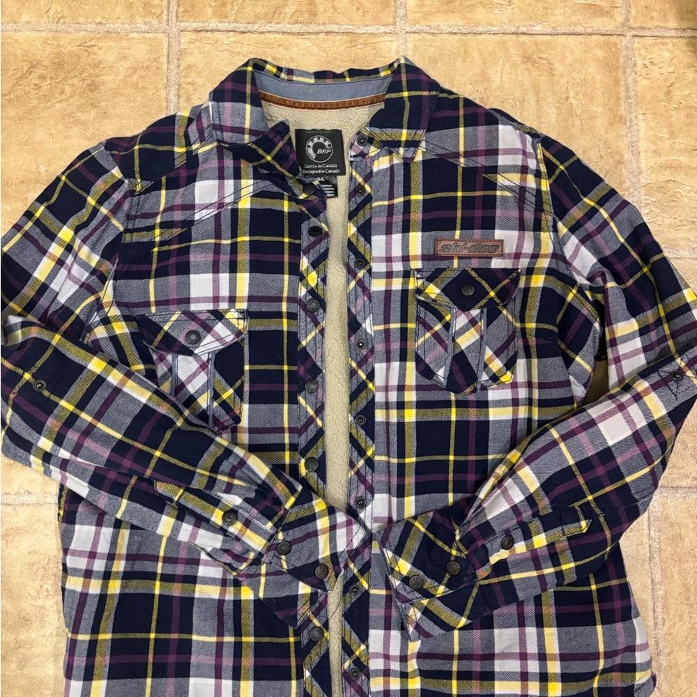 Plaid Button-Up Shirt